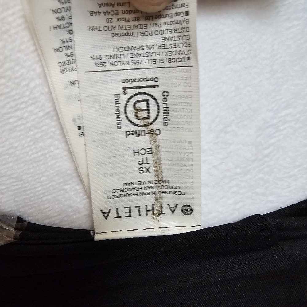 Athleta Black Crisscross Halter Top Size XS - Picture 9 of 9